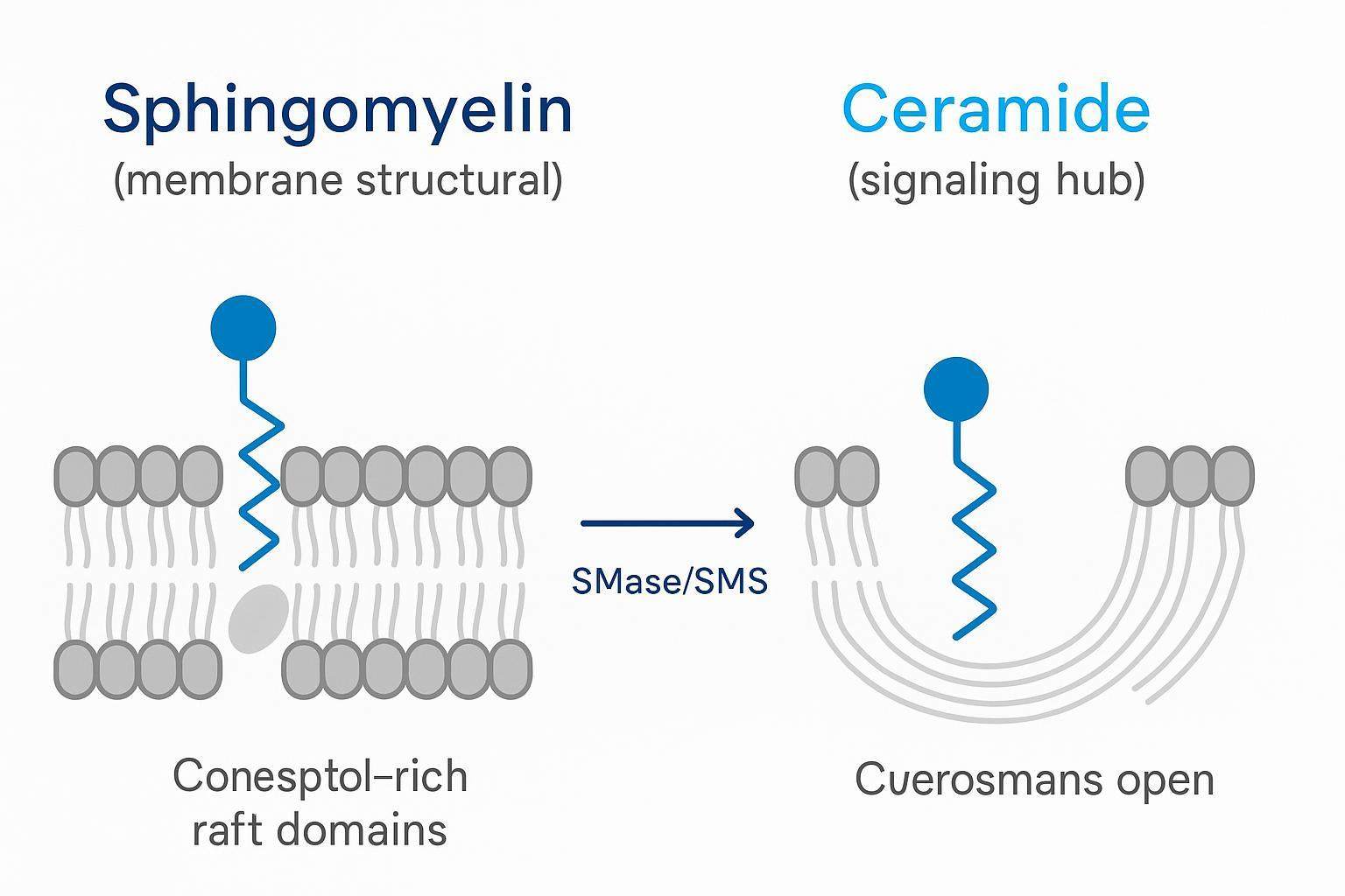 Ceramide vs Sphingomyelin: Pathways, Differences & Measurement
