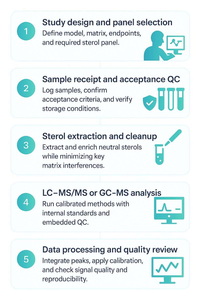 Workflow for Desmosterol Analysis