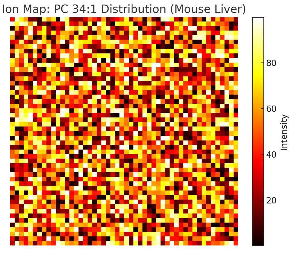 Ion Map: PC 34:1 Distribution (Mouse Liver)